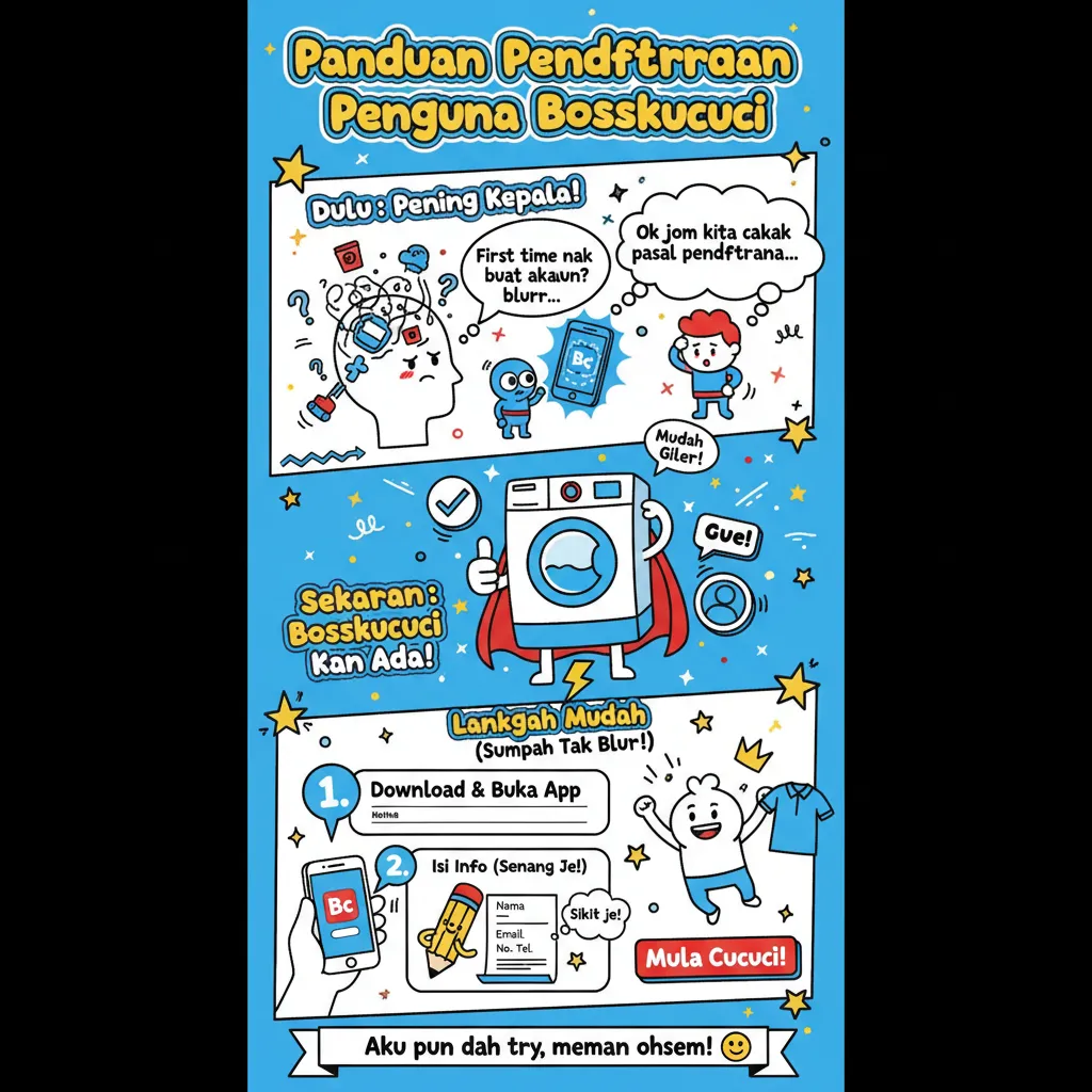 Panduan Pendaftaran Pengguna Bosskucuci