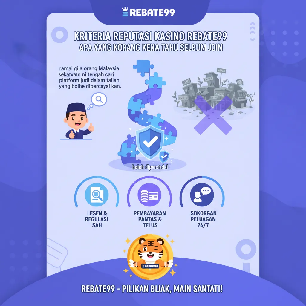 Kriteria Reputasi Kasino Rebate99