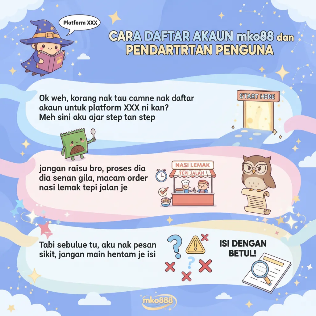 Cara Daftar Akaun mko888 dan Pendaftaran Pengguna