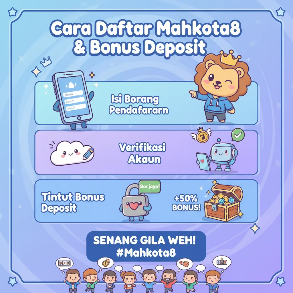 Cara Daftar Mahkota8 & Bonus Deposit