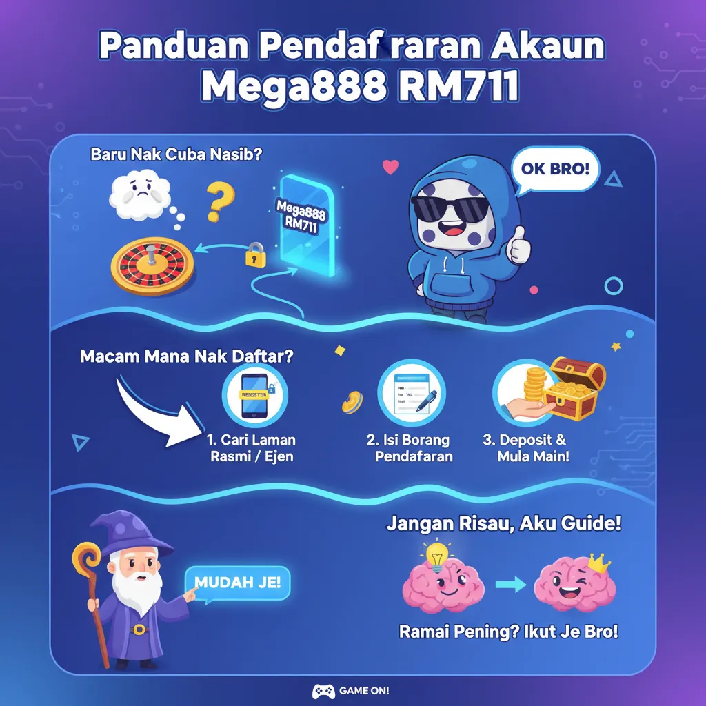 Panduan Pendaftaran Akaun Mega888 RM711