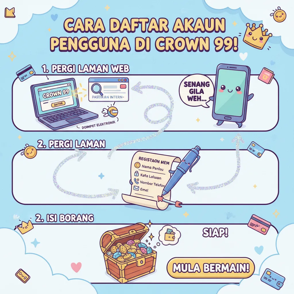 Cara Daftar Akaun Pengguna di Crown 99