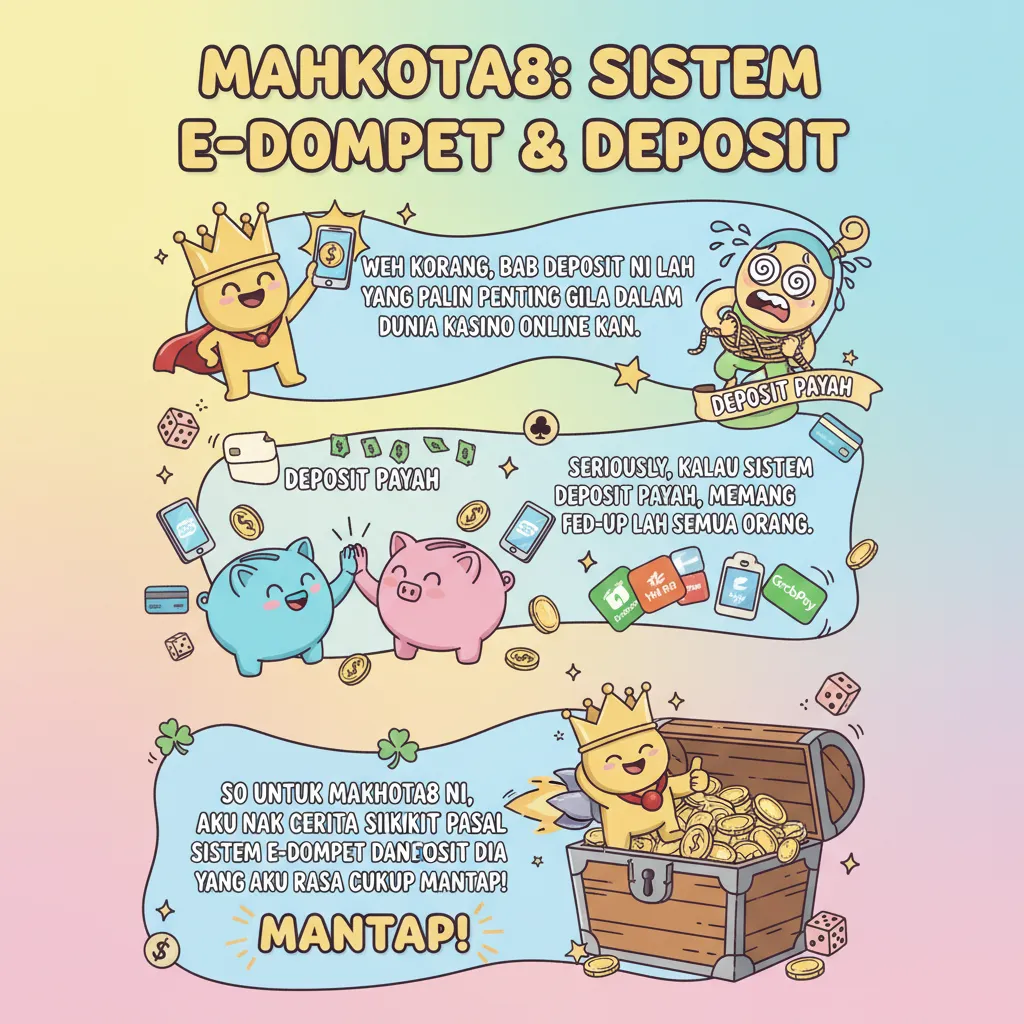 Mahkota8: Sistem E-Dompet & Deposit