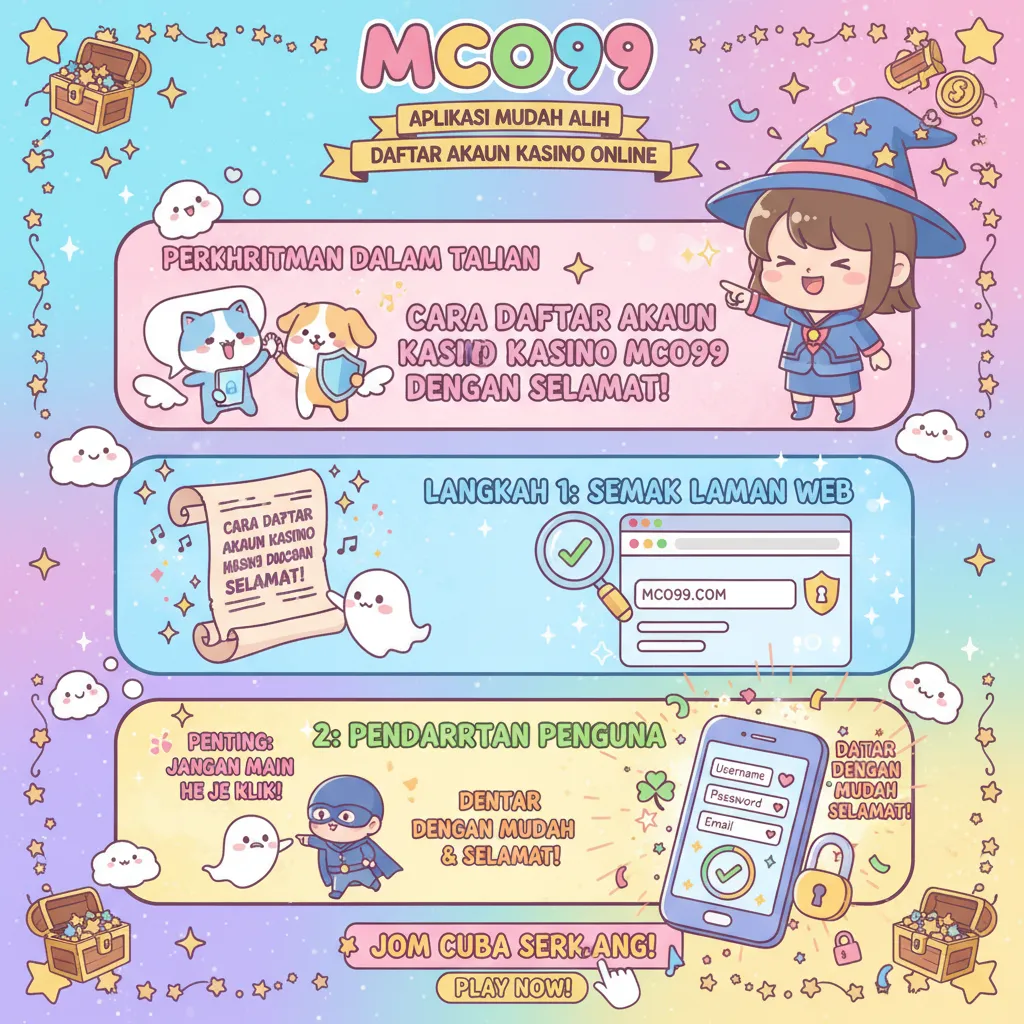 Cara Daftar Akaun Kasino MCO99 dengan Selamat