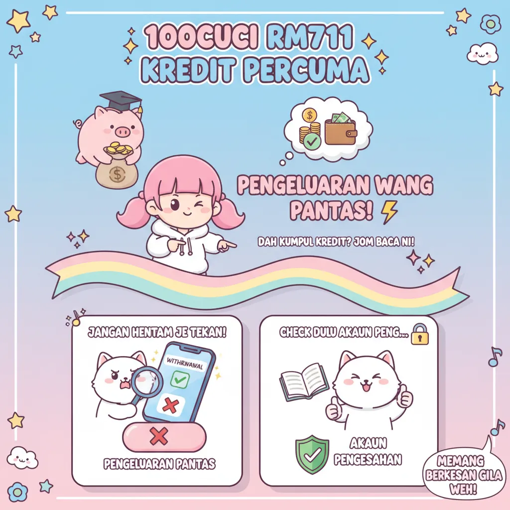 Cara Pengeluaran Pantas di Platform 100cuci RM711